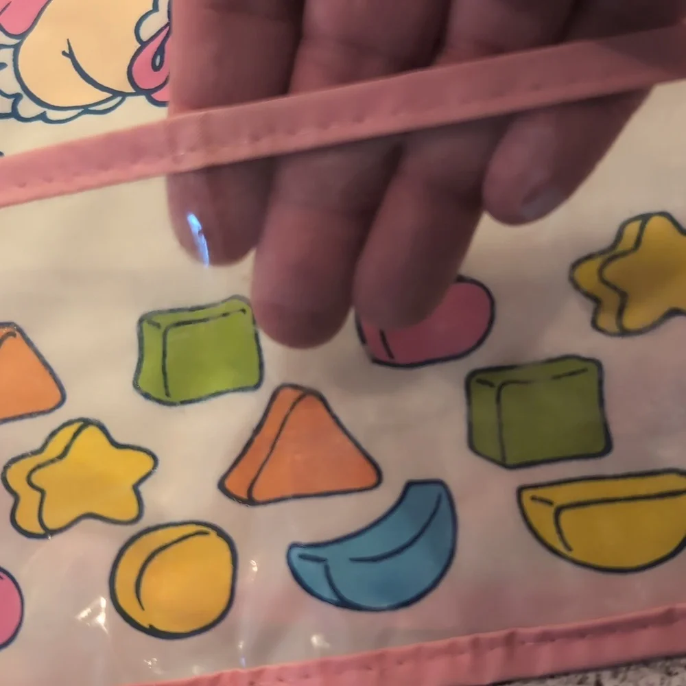 Vintage 1989 Vinyl Bib Miss Piggy And Kermit The Frog Arm Holes Food Catcher